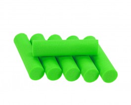 Foam Popper Cylinders, Green, 10 mm
